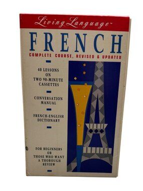Living Language French Complete Course Cassettes Dictionary Manual Revised READ